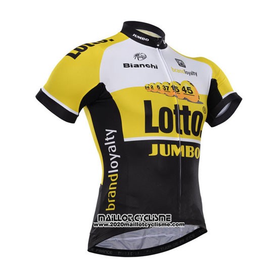 2015 Maillot Ciclismo Lotto NL Jumbo Jaune Manches Courtes et Cuissard